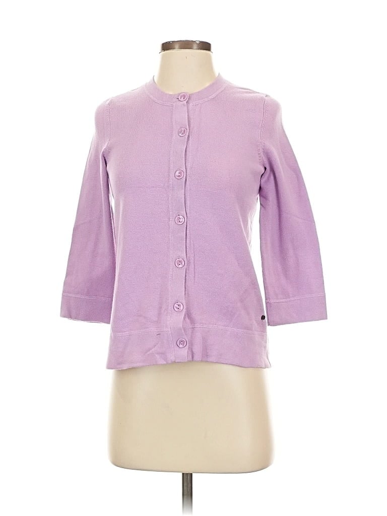 Pre-owned Eddie Bauer Cardigan Sweater In Purple