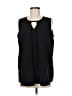 Lisa Rinna Black Sleeveless Blouse Size 8 - photo 1