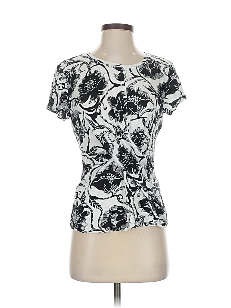 Pre-owned Inc International Concepts Short Sleeve T-shirt In Silver