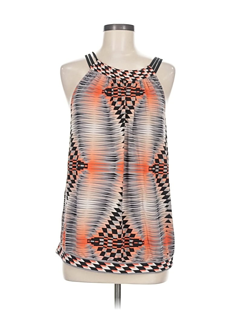 Pre-owned Bcbgmaxazria Sleeveless Blouse In Orange