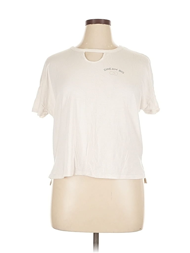Pre-owned Calia By Carrie Underwood Short Sleeve T-shirt In White