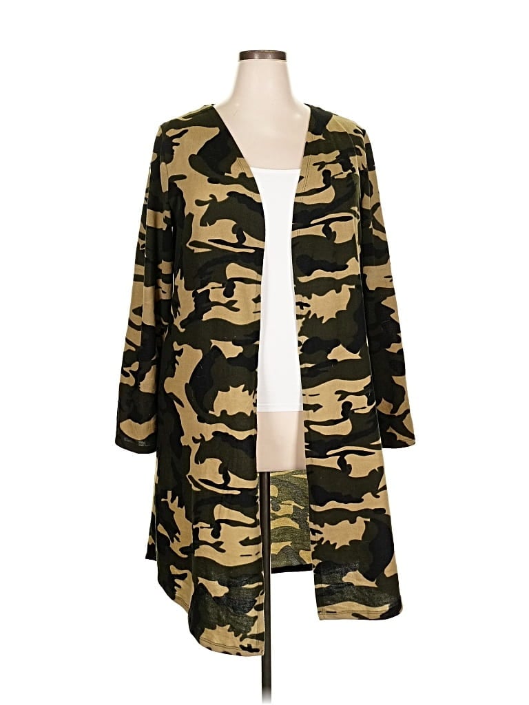 Pre-owned Unbranded Cardigan Sweater In Gold