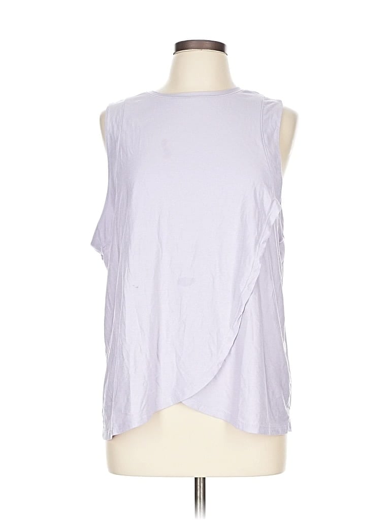 Pre-owned Active By Old Navy Sleeveless T-shirt In Silver