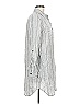 MICHAEL Michael Kors Stripes Gray 3/4 Sleeve Button-Down Shirt Size M - photo 4
