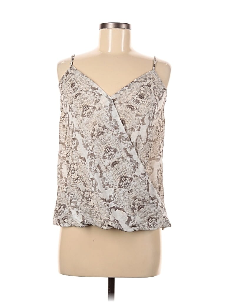 Pre-owned Ro & De Sleeveless Blouse In Silver