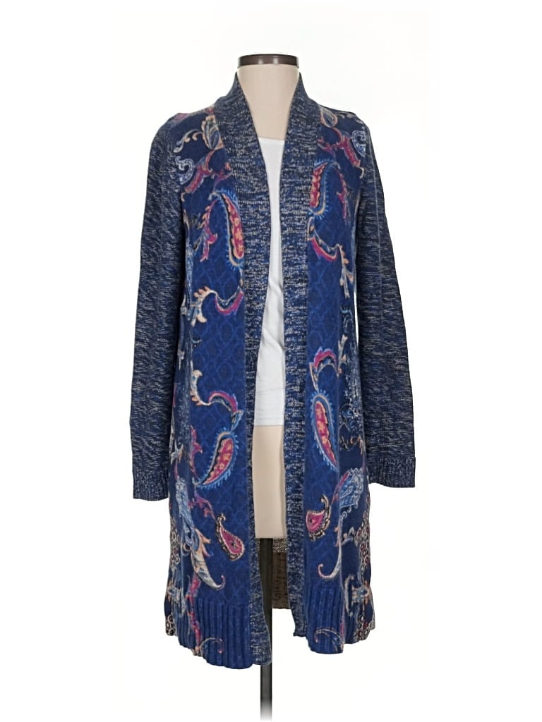 Pre-owned Chico's Cardigan Sweater In Blue