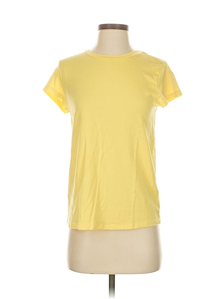 Pre-owned Any Body Short Sleeve T-shirt In Yellow