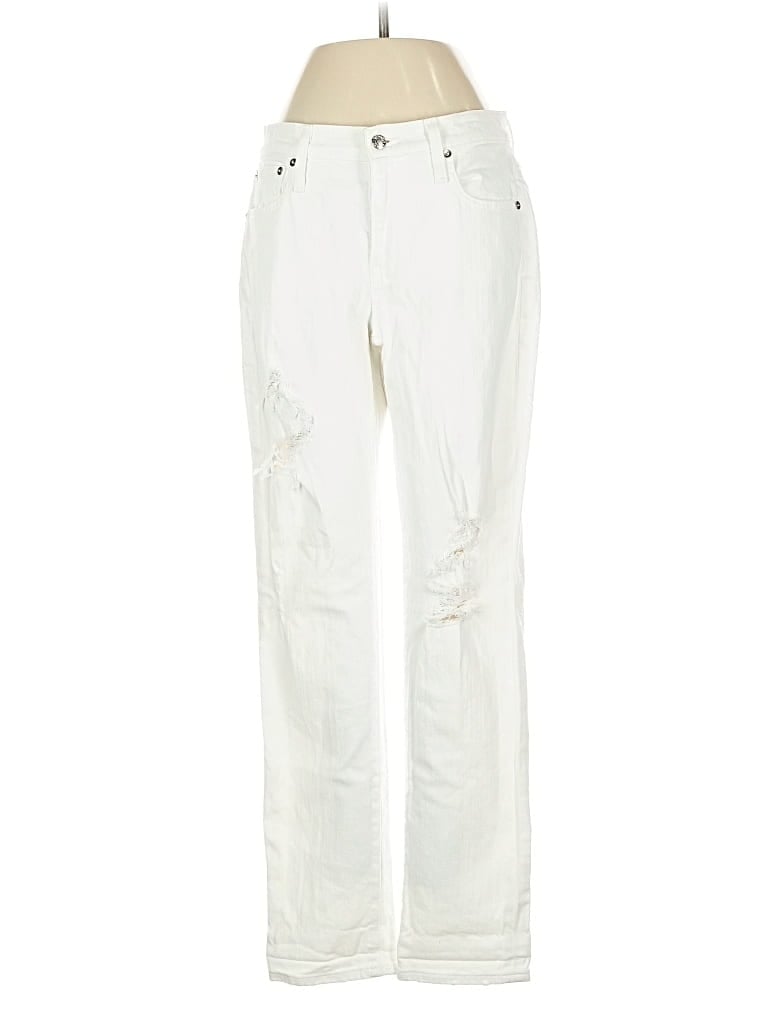 Pre-owned Point Sur Jeans In White