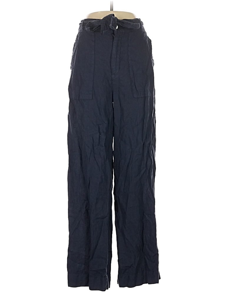 Pre-owned Cynthia Rowley Tjx Linen Pants In Blue