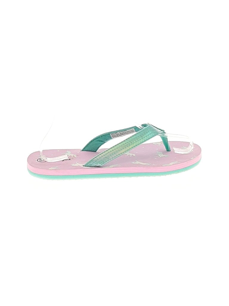 Pre-owned Cat & Jack Kids' Flip Flops In Purple