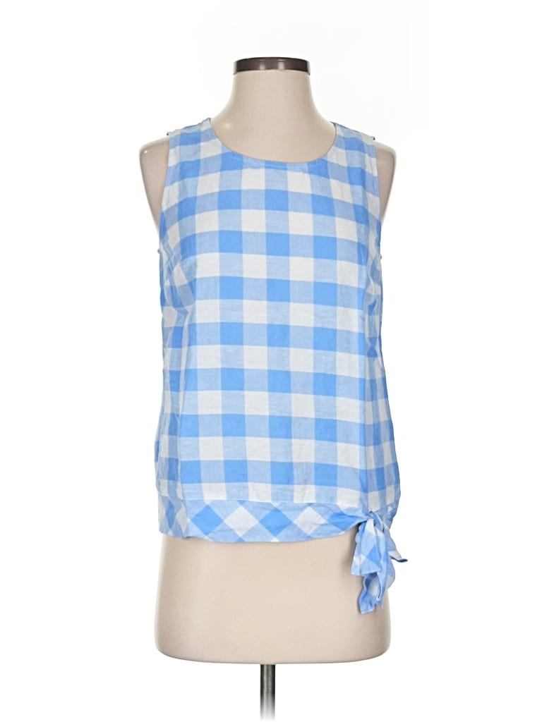 Pre-owned J.crew Factory Store Sleeveless Blouse In Blue