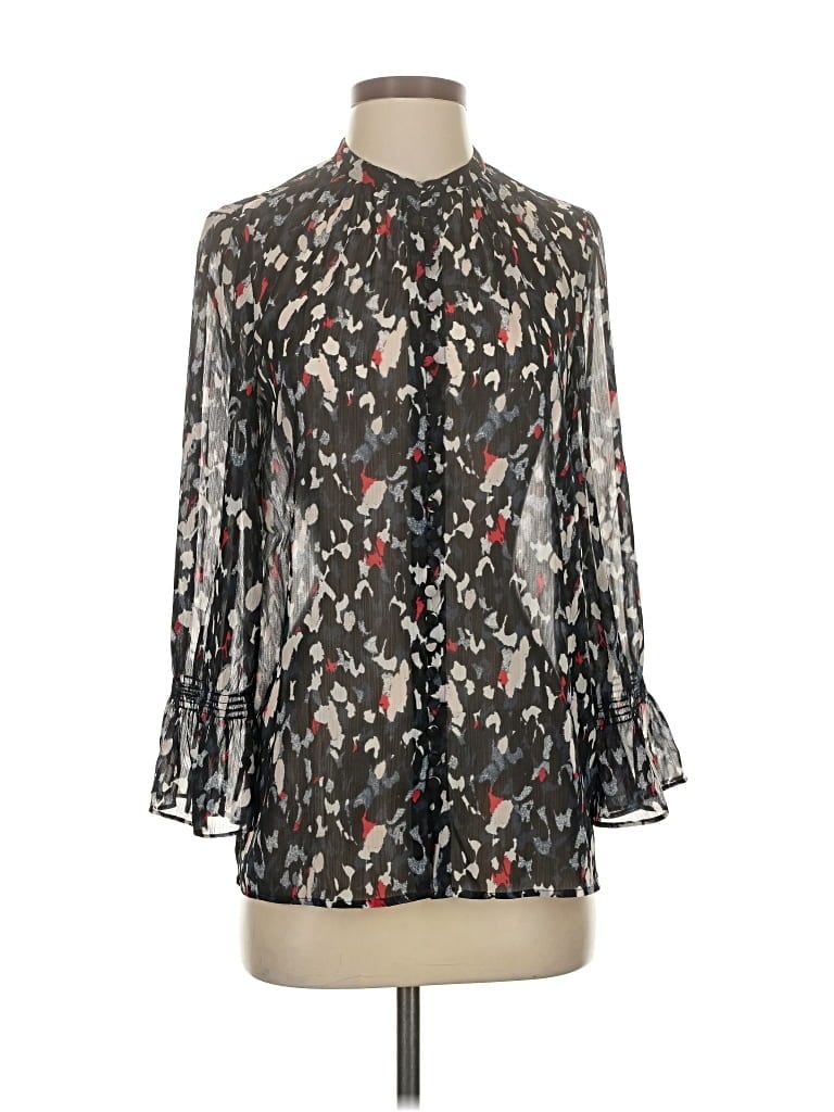 Click to view more detailed imagery on our partner's website Pre-owned Club Monaco 3/4 Sleeve Blouse In Silver