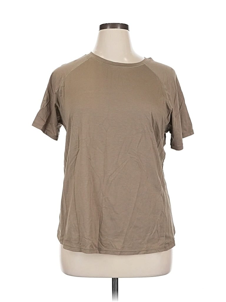 Pre-owned Unbranded Short Sleeve T-shirt In Brown