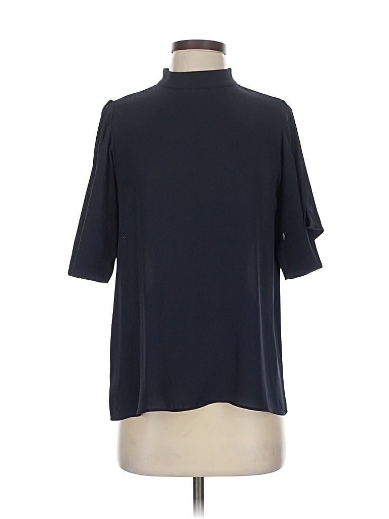 ANN TAYLOR Pre-owned Short Sleeve Blouse In Black