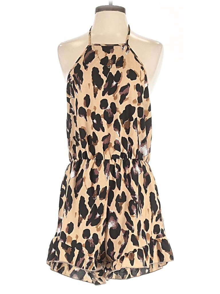 Pre-owned Shein Romper In Brown