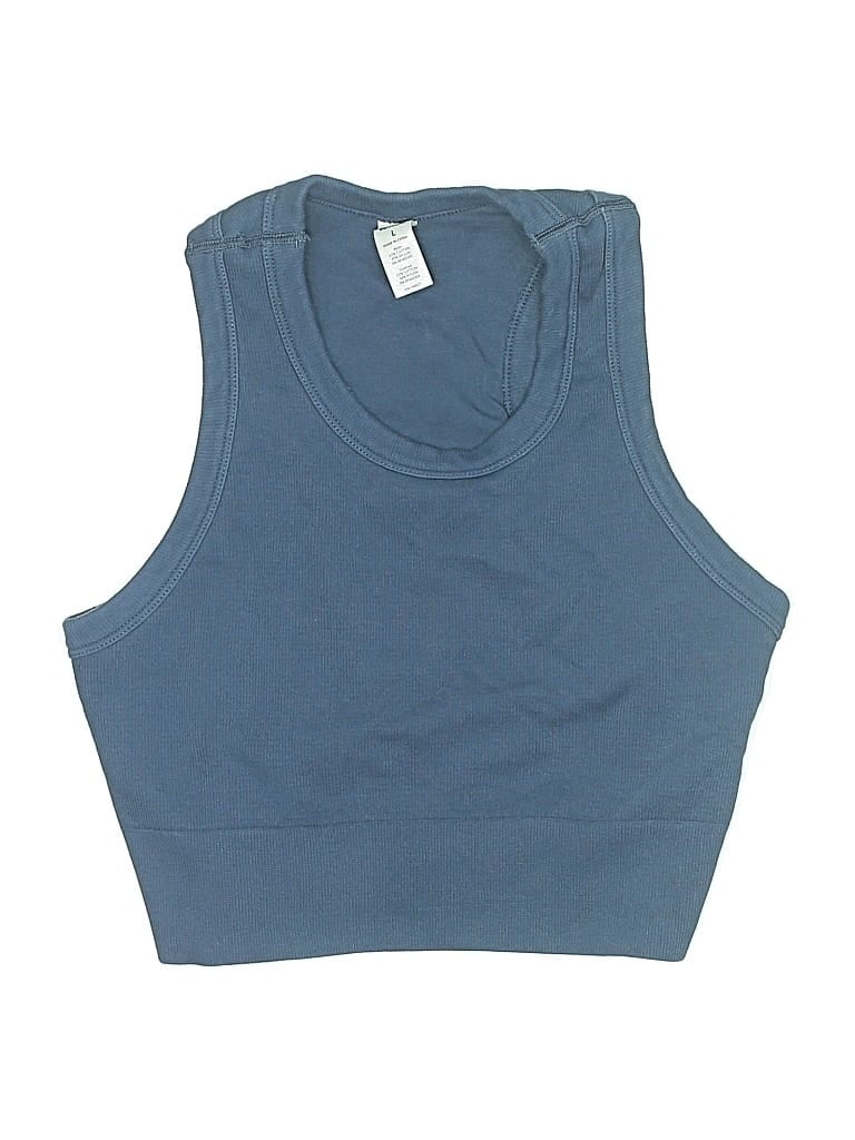 Pre-owned 90 Degree By Reflex Swimsuit Top Blue Swimwear