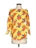 Status Yellow 3/4 Sleeve Blouse Size S - photo 1