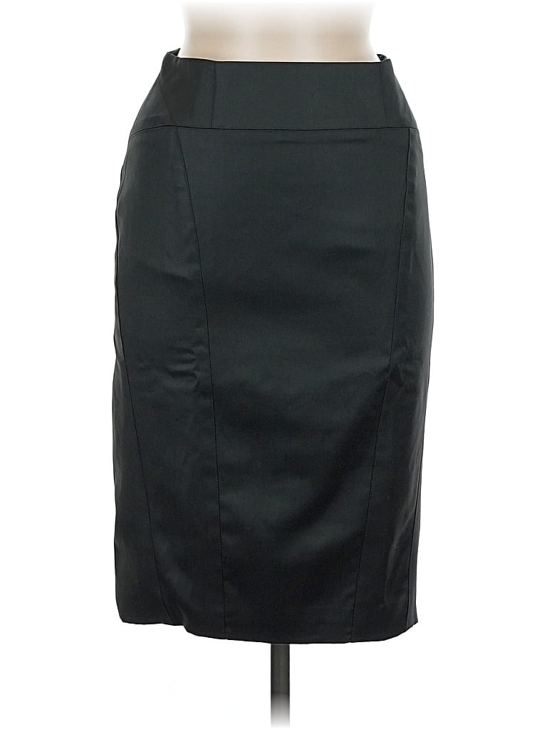 Pre-owned Assorted Brands Wool Skirt In Black