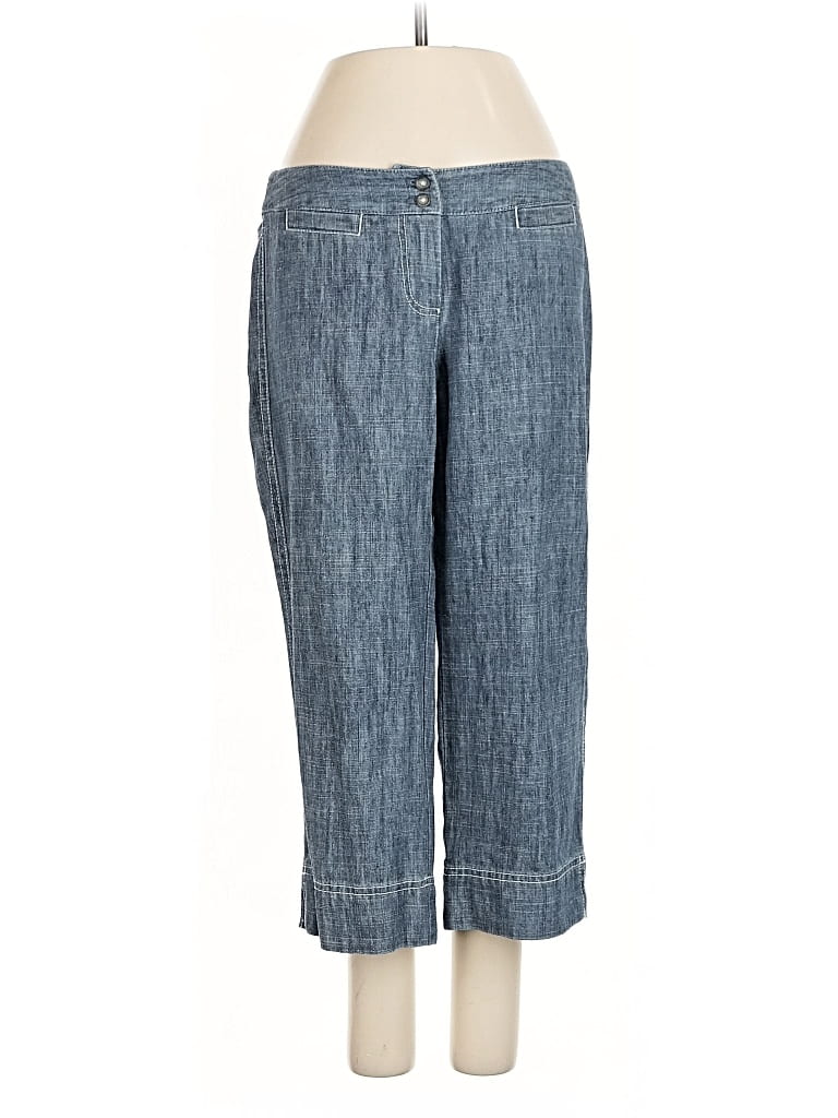 Pre-owned Jjill Linen Pants In Blue