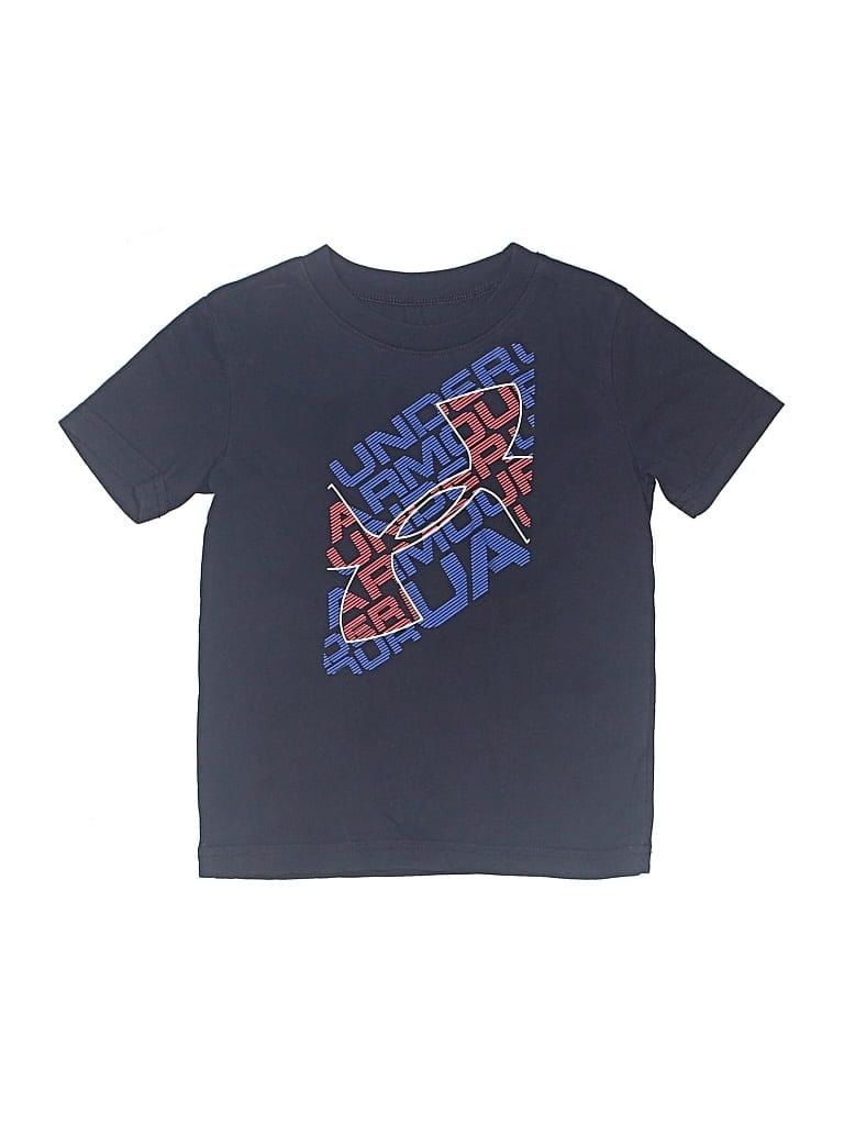 Click to view more detailed imagery on our partner's website Pre-owned Under Armour Kids' Short Sleeve T-shirt In Blue
