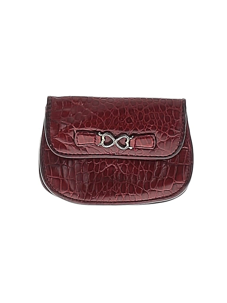 Pre-owned Unbranded Leather Wallet In Red