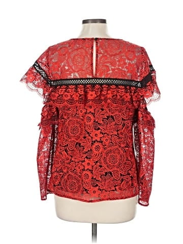 Red Carter 3/4 Sleeve Blouse (view 2)
