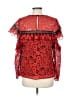 Red Carter 100% Polyester Red 3/4 Sleeve Blouse Size L - photo 2