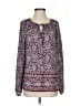 Gap 100% Polyester Purple Long Sleeve Blouse Size S - photo 1