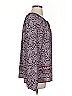 Gap 100% Polyester Purple Long Sleeve Blouse Size S - photo 4