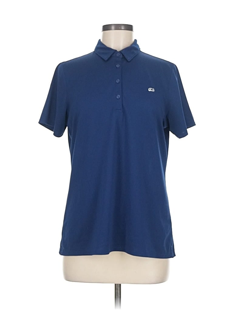 Click to view more detailed imagery on our partner's website Pre-owned Vineyard Vines Short Sleeve Polo Shirt In Blue