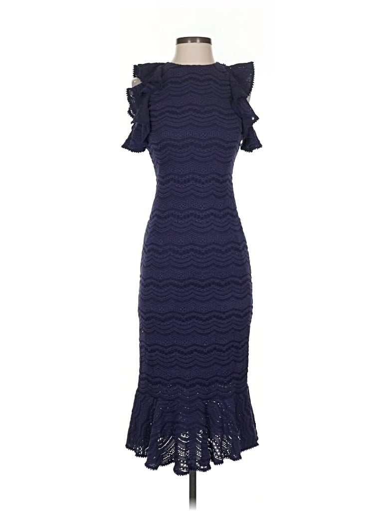 Pre-owned Slate & Willow Cocktail Dress In Blue