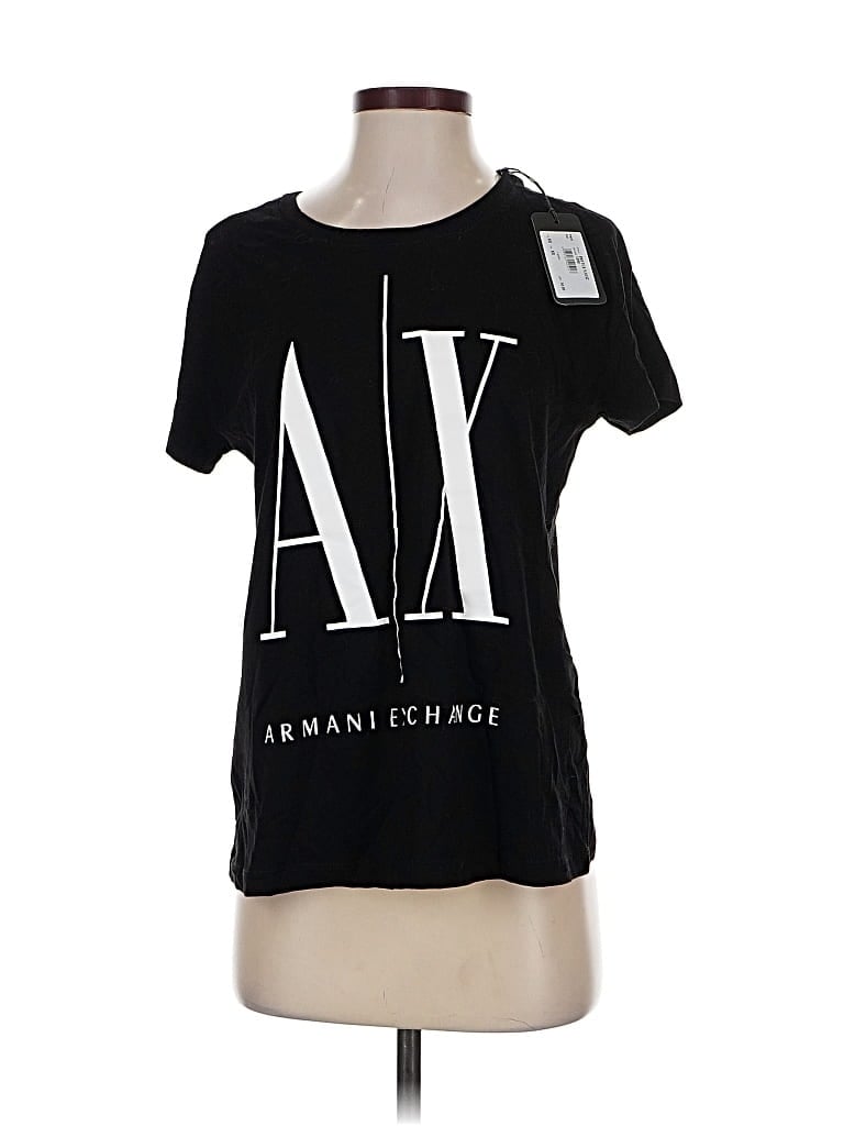 Armani Exchange Short Sleeve T-shirt In Black