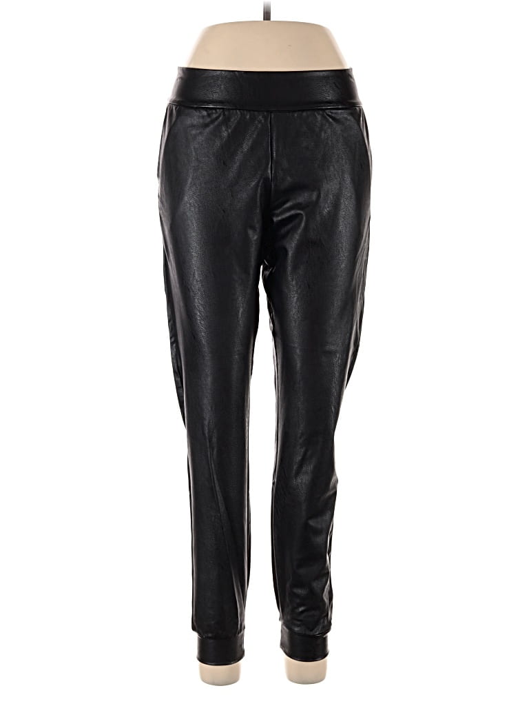 Commando Faux Leather Jogger In Black