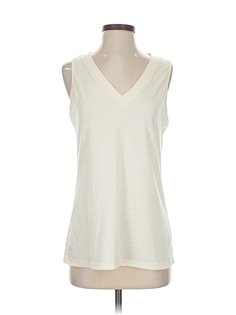 Click to view more detailed imagery on our partner's website Pre-owned Unbranded Sleeveless T-shirt In White