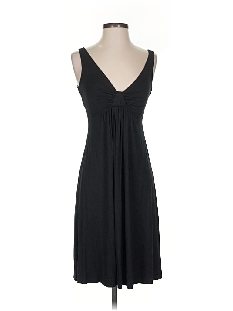 Pre-owned Three Dots Casual Dress In Black