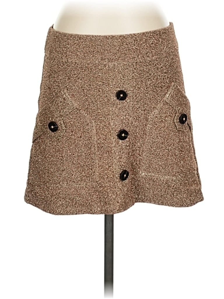 Pre-owned Devon Windsor Casual Skirt In Brown