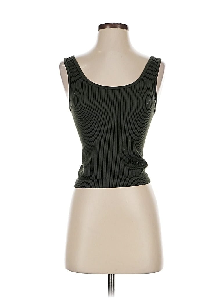 A NEW DAY Pre-owned Tank Top Green Strapless Neckline Tops