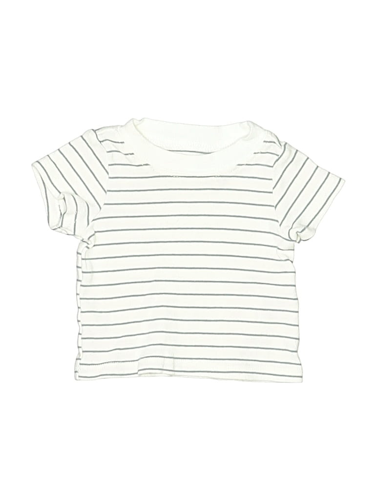 CARTER'S Pre-owned Babies' Short Sleeve T-shirt In White