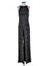 Vince Camuto Animal Print Black Jumpsuit Size M - photo 1
