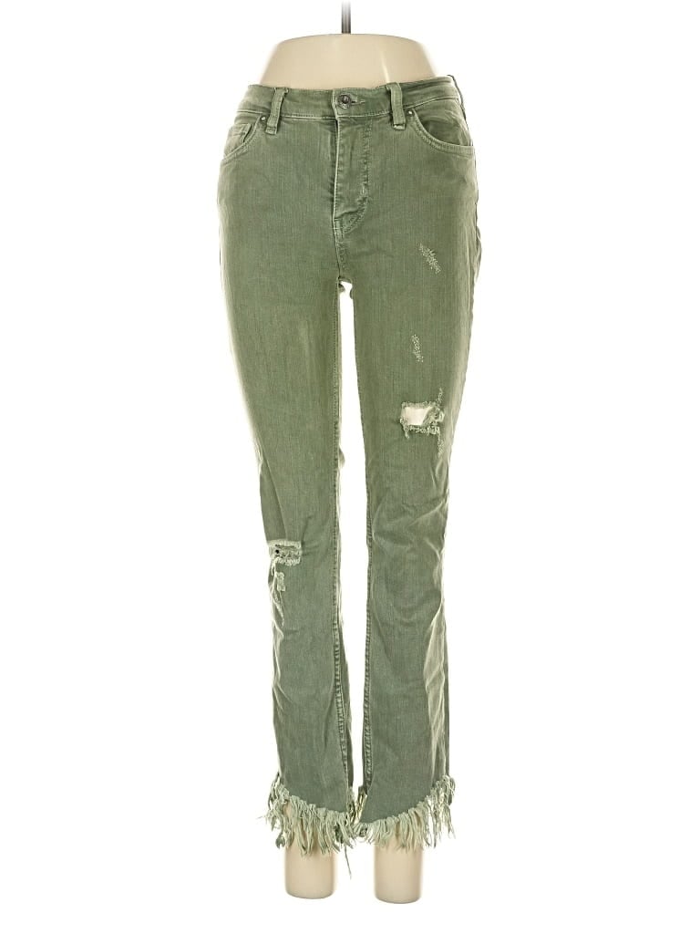 Pre-owned Free People Jeans In Green