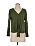 Everleigh Green Long Sleeve Top Size S - photo 1