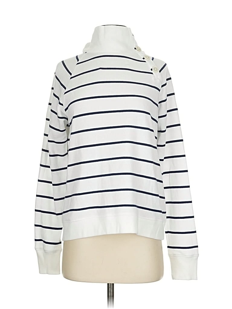 Pre-owned J.crew Factory Store Sweatshirt In White