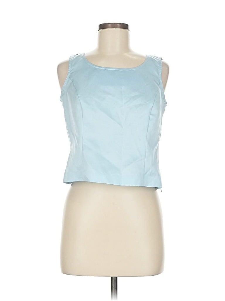 Pre-owned Sag Harbor Sleeveless Blouse In Blue
