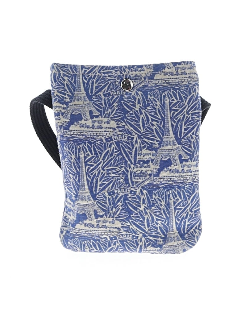 Pre-owned Dominique Paris Crossbody Bag In Blue