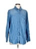 BeachLunchLounge 100% Lyocell Blue Long Sleeve Button-Down Shirt Size L - photo 1