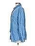 BeachLunchLounge 100% Lyocell Blue Long Sleeve Button-Down Shirt Size L - photo 5