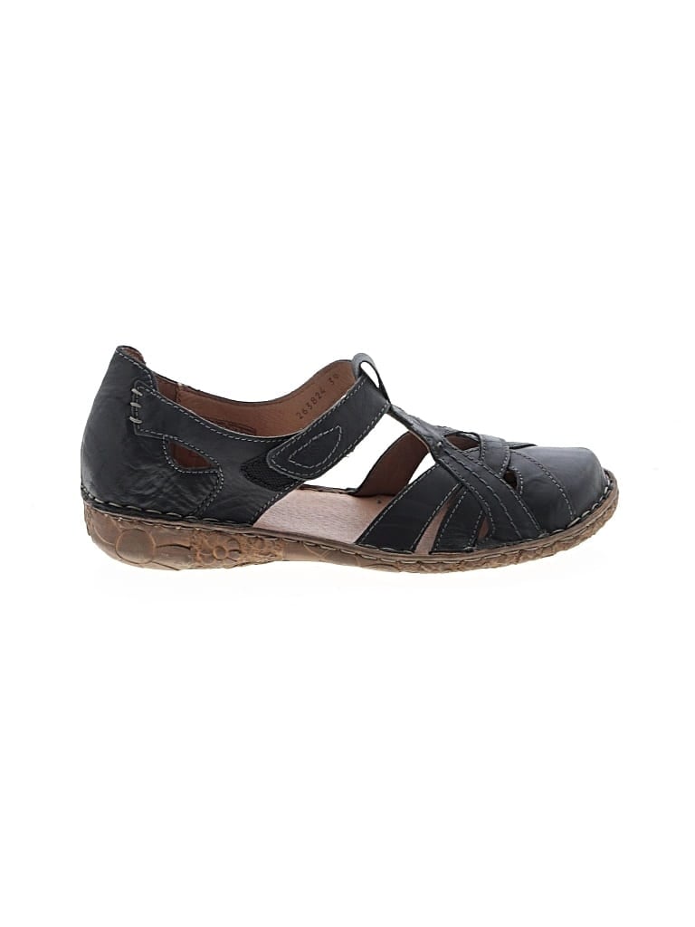 Pre-owned Josef Seibel Flats In Black