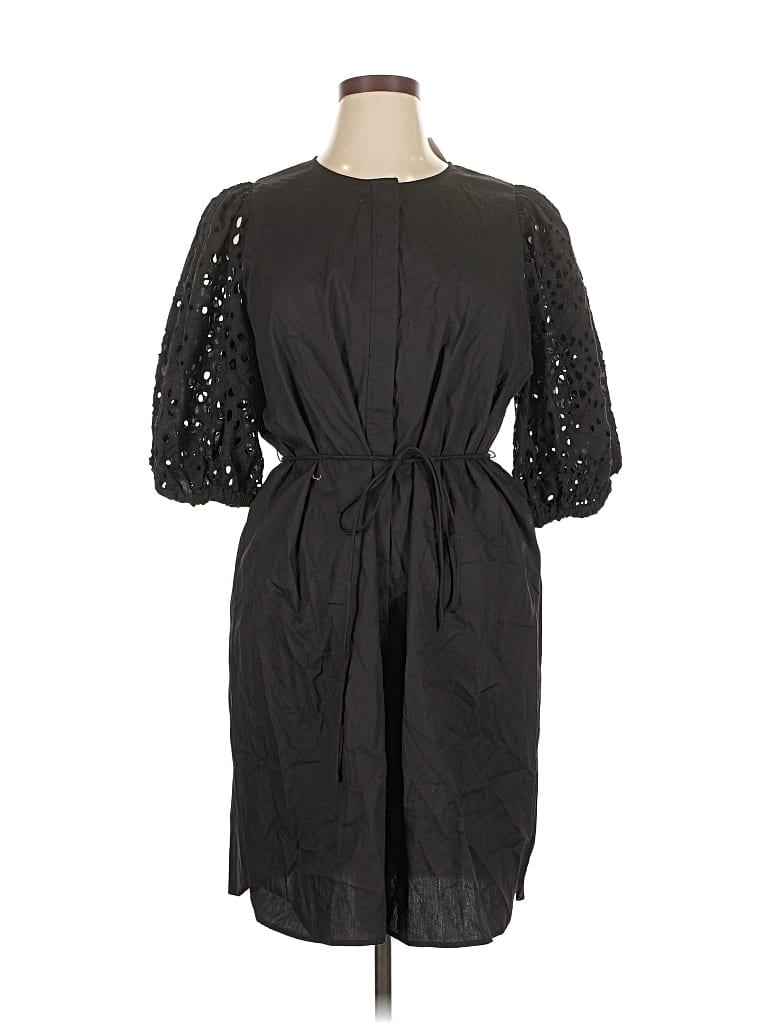 Pre-owned H&m Casual Dress In Black