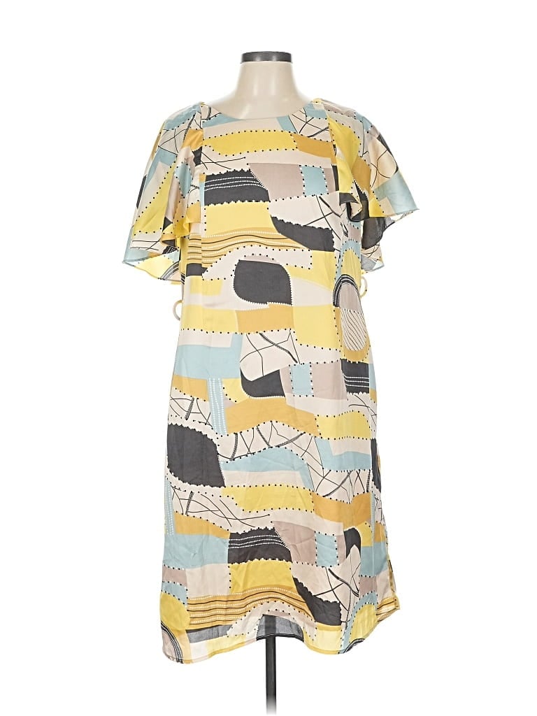 Pre-owned Downeast Casual Dress In Yellow