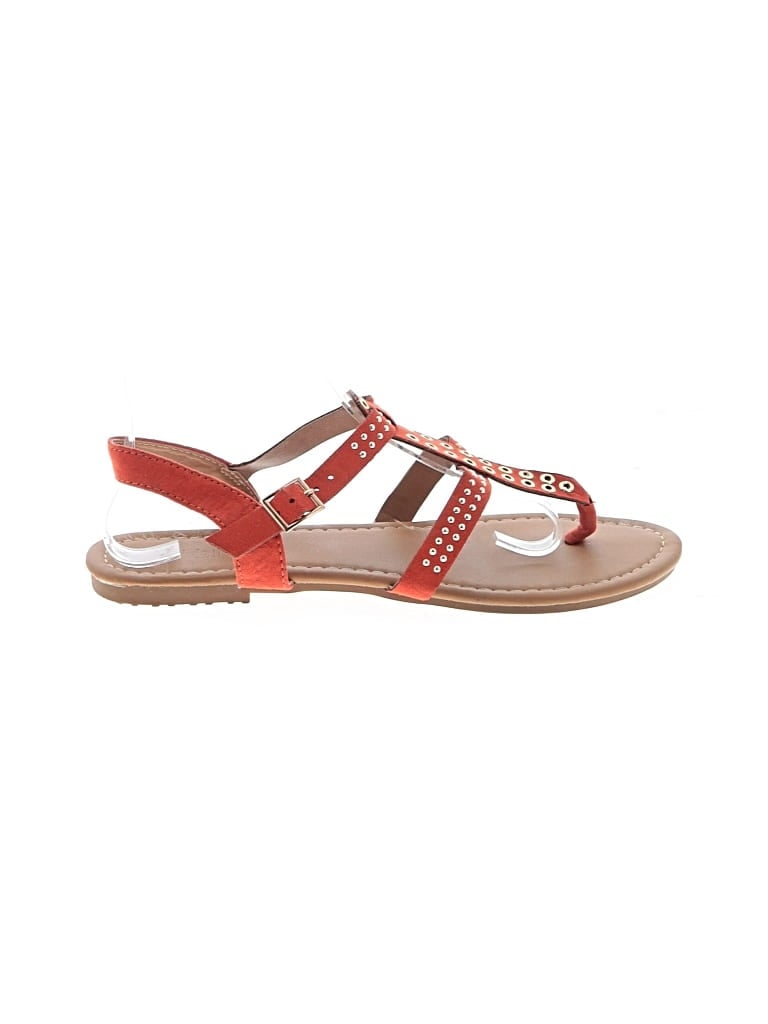 Pre-owned Olivia Miller Sandals In Orange